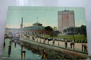 York Ny Nyc Whitehall Building Battery Park Postcard Old Vintage Card View