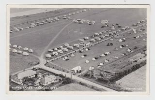 Great Real Photo Card Aerial View Silver Sands Caravan Holiday Park Caister