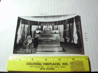 Real Photo Rppc Sarcophagus Chamber Lincoln 