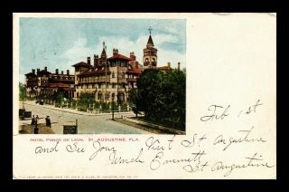 Dr Jim Stamps Us Hotel Ponce De Leon St Augustine Florida View Postcard