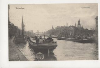 Rotterdam Leuvehaven Netherlands Vintage Postcard Wilfried Dayhle 405b