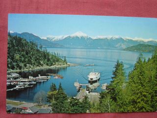 Victoria,  B.  C.  M.  V.  Sechelt Queen,  B.  C.  Ferry Vintage Colour Postcard 1960 