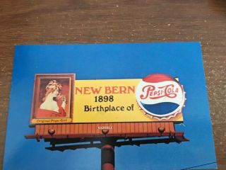 1898 Pepsi Cola Girl On Billboard Bern Nc