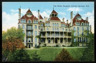 Arkansas Eureka Springs The Baker Hospital Postcard 12620