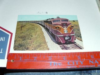 Postcard Train Rr Sp Sunset Limited Southern Pacific Passenger Car 202 La Field