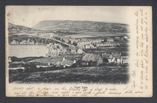 Uk Isle Of Man 1902/26 Two Postcards Douglas & Port Erin To Peel & Scotland