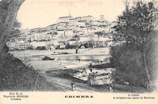 Portugal Coimbra,  A Cidade,  Miragem Nas Aguas Do Mondego