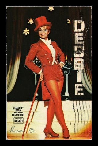 Dr Jim Stamps Us Debbie Reynolds Celebrity Room Nigget Nevada Topical Postcard