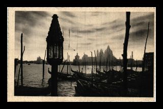 Dr Jim Stamps Church Of The Salute Gondolas Water View Venice Italy Postcard
