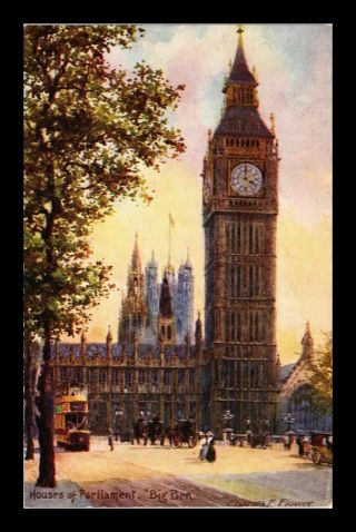 Dr Jim Stamps Big Ben Parliament London Tucks Oillette Postcard Great Britain