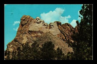 Dr Jim Stamps Us Mount Rushmore National Monument South Dakota Postcard