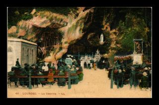 Dr Jim Stamps Grotto People Lourdes France View Postcard