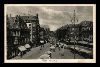 Dr Jim Stamps Trier Germany Market Place Street View Postcard Pictorial Cancel