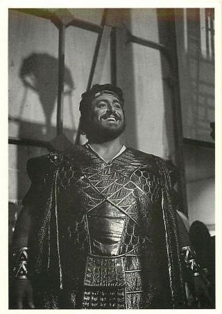 Luciano Pavarotti Opera Tenor In Aida Postcard