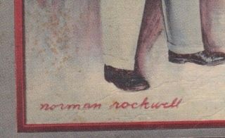 Vintage Postcard NORMAN ROCKWELL - THE RAZOR ' S EDGE Movie Tyrone Power Hollywood 3