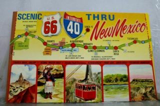 Mexico Nm Us 66 Interstate 40 Postcard Old Vintage Card View Standard Post