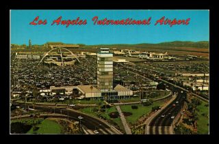 Dr Jim Stamps Us Los Angeles International Airport Chrome View Postcard