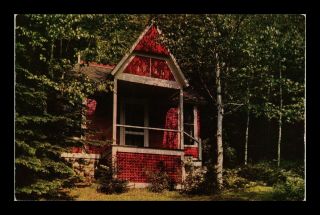 Dr Jim Stamps Us Postcard First Sanatorium Cottage Saranac Lake York