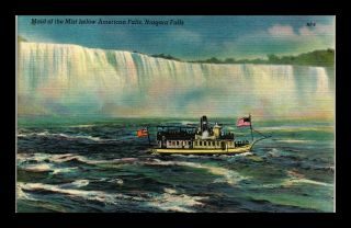 Dr Jim Stamps Us Maid Of The Mist American Falls Niagara Falls View Postcard