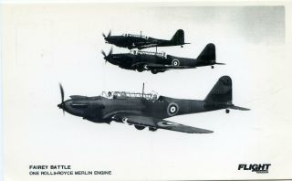 Fairey Battle - Royal Air Force - Postcard View