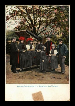 Dr Jim Stamps Local People On The Street Germany Topical Postcard