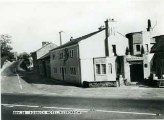 Bilsborrow - Roebuck Hotel - Old Real Photo Postcard View