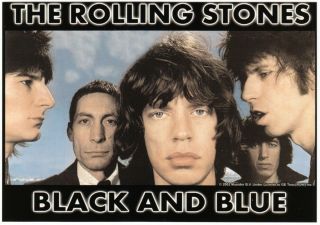 Postcard Of The Rolling Stones Black And Blue 1976 Album