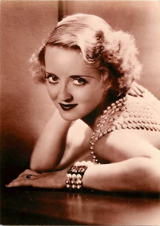 Bette Davis Actress In The 1930s Modern Postcard 2
