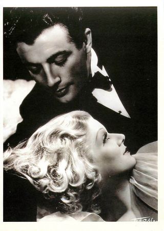 Jean Harlow And Robert Taylor In Personal Property 1936 Movie - Modern Postcard