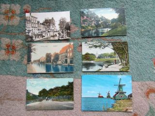 Vintage Postcard From Holland Netherlands Zijlpoort Leiden