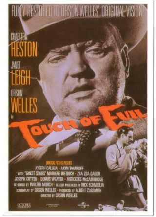 Postcard Of Touch Of Evil Orson Welles Movie