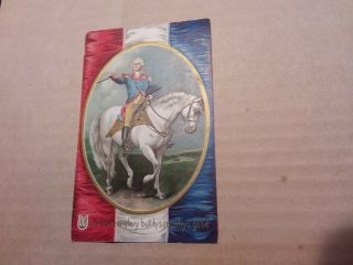 Vintage Postcard - George Washington On Horse - 1911