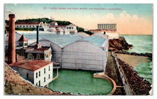 1912 Sutro Baths And Cliff House,  San Francisco,  Ca Postcard 265