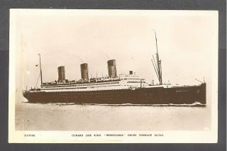 Real Photo Postcard Cunard Line R.  M.  S.  Berengaria