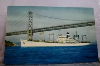 Boat Ship Ss American Transport Postcard Old Vintage Card View Standard Souvenir