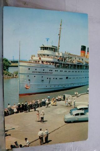 Boat Ship Ss South American Postcard Old Vintage Card View Standard Souvenir Pc