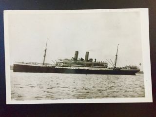 Real Photo Postcard Ship Koenig Albert Nautical Photo Agency C 1930