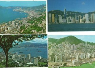 30 Postcards: Panoramic Views Of Hong Kong Vintage & Modern