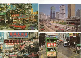 8 Postcards: Street Scenes Hong Kong