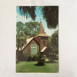 Faith Chapel Jekyll Island Hotel Georgia Unposted Postcard