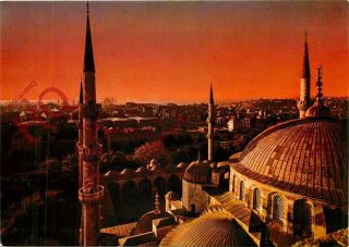 Picture Postcard; Istanbul,  A View Of The Old City From The Blue Mosque