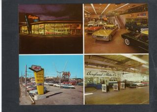 H425 Chrome Postcard 5.  5x7 Berglund Ford Motor Co Camden,  Nj 1962