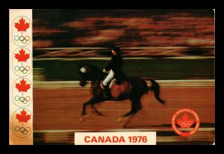 Dr Jim Stamps Equestrian Sports Olympics Canada Continental Size Postcard
