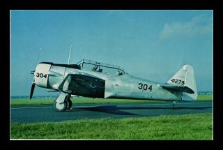 Us Postcard North American T - 6g Texan Korean War Era Ground Support Plane