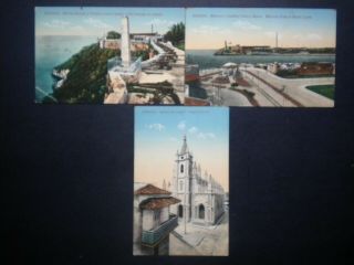 3 Diff.  Db Postcard Views Of Havana,  Cuba,  1900 