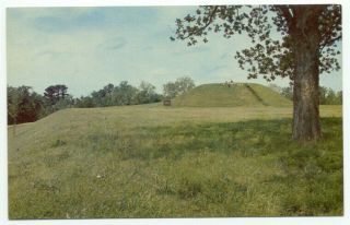Natchez Trace Parkway Emerald Indian Mound Postcard - Mississippi