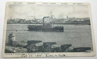 Vintage Ship Postcard " P&o S S Co 