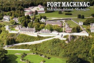 Fort Mackinac Island Michigan American Revolutionary War 1812,  Military Postcard