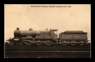Dr Jim Stamps Us Great Central Railroad Express Locomotive Topical Postcard