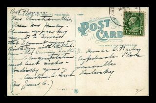 DR JIM STAMPS US LIVE OAKS SPANISH MOSS PASS CHRISTIAN MISSISSIPPI VIEW POSTCARD 2